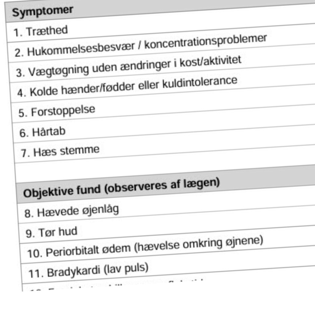 normale blodprøve stadig symptomer